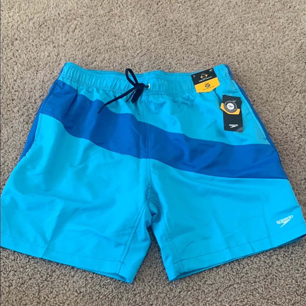 NWT Speedo UPF 50 Swim Trunks